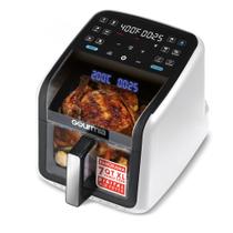 Fritadeira sem óleo Gourmia 7 QT tamanho família 12 predefinições branca