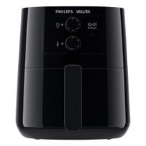 Fritadeira sem Óleo Philips Walita Air-Fryer Grill Edition HD9202 Desligamento Automático, 12 em 1, Preto