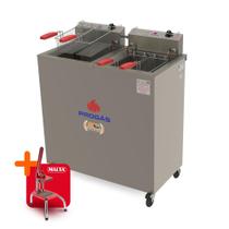 Fritador Elétrico 2500W Água e Óleo 18L Individual PR-200E Progás 127V e Cortador de Legumes - PROGAS