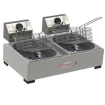 Fritador Elétrico Itajobi 2 Cubas 5 Litros Cada Fritador Elétrico Itajobi 2 Cubas 5 Litros Cada