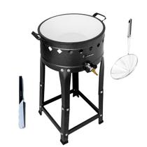 Fritador Fogão Pasteleiro A Gás Com Tacho Nº16 e 2 ACESSÓRIOS