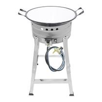 Fritador Fogão Pasteleiro INOX A Gás Com Tacho 16