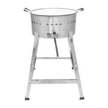 Fritador Fogão Pasteleiro INOX A Gás Com Tacho 18