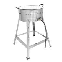 Fritador Fogão Pasteleiro INOX A Gás Com Tacho 20 Fritador Fogão Pasteleiro INOX A Gás Com Tacho 20