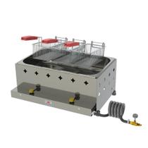 Fritador Fritadeira Retangular 1 Cuba Grande 10 Lts Óleo 03 Cestos Pr-30g - Progás