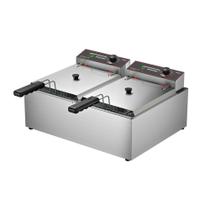 Fritador Fritadeira Tacho Fritura 2 Cuba Elétrico Monofásico 10 L FRCE10 Metalcubas Fritador Fritadeira Tacho Fritura 2 Cuba Elétrico Monofásico 10 L FRCE10 Metalcubas