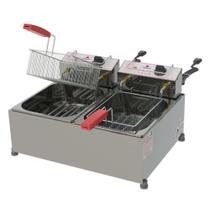 Fritador Retangular Progás PR-20 E GN Elétrico 220v 10 Litros Com 2 Cestos P41526