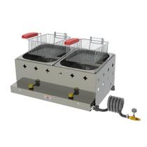 Fritador Tacho Fritura Retangular 2 Cestos Gás 10 Ls Óleo Pr-20g - Progás