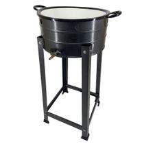 Fritador Tacho Pasteleiro Inox À Gás Alta Pressão 16 Fritador Tacho Pasteleiro Inox À Gás Alta Pressão 16