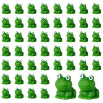 Frog Figurines NQEUEPN Mini Resin Green para artesanato de bricolage x100