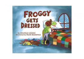 Froggy gets dressed