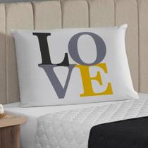 Fronha 70X50 Avulsa Capa Para Travesseiro Envelope Love Amor