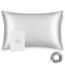 Fronha ALASKA BEAR 100% pura seda de amora King Silver