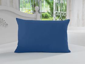 Fronha Avulsa 100% Algodão Lisa Azul Marinho Soft