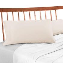 Fronha Avulsa 200 Fios Lisa - Premium Bege