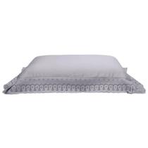 Fronha Avulsa 300 Fios Buettner Cristal Paola Renda 100 Algodão 50x70cm