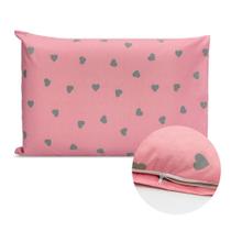 Fronha Avulsa 70x50 Ziper Percal 180 Fios Estampada Decorativa Coleção 2025