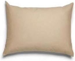 Fronha Avulsa Bege Lisa Envelope Malha Travesseiro 70X50Cm