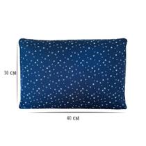 Fronha Avulsa Blue Stars Berço Bebê Tricoline 100% Algodão Estampa Brilha No Escuro Arrumadinho Enxovais