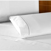 Fronha Avulsa Branca 100% Algodão Percal 150 Fios com ponto palito Fronha Avulsa Branca 100% Algodão Percal 150 Fios com ponto palito