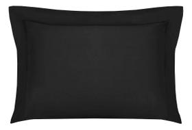 Fronha Avulsa Cetim 300 Fios 50X90Cm Naturalle Preto