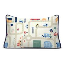 Fronha Avulsa Estampada com Debrum Auto Pista Fio Egípcio