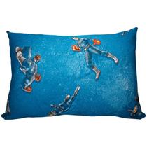 Fronha Avulsa KazzaVip Malha 100% Algodão Disney Estampada Quarteto 48cmx68cm Azul