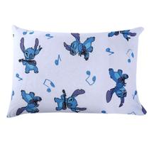 Fronha Avulsa KazzaVip Malha 100% Algodão Disney Estampada Stitch Song 48cmx68cm Azul