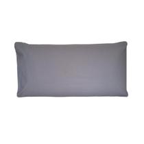 Fronha Avulsa King 50x90cm Percal 200 Fios 100% Algodão Cinza Arrumadinho Enxovais