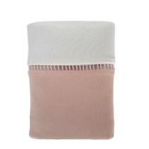 Fronha Avulsa Malha 50x70cm Decorada Nude Ponto Palito Cru Arrumadinho Enxovais