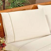 Fronha Avulsa Palha 100% Algodão Percal 150 Fios com ponto palito