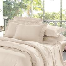 Fronha Avulsa Percal 300 Fios Renda Cristal Roma 50cm x 70cm Bouton - Marfim/40354 Fronha Avulsa Percal 300 Fios Renda Cristal Roma 50cm x 70cm Bouton - Marfim/40354