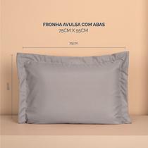 Fronha avulsa slim com 03 abas micropercal 200 fios