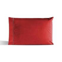 Fronha Avulsa Vermelha 100% Algodão Percal 150 Fios com ponto palito