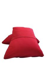 Fronha Avulsa Vermelho Lisa Envelope Malha Travesseiro 70X50