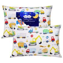 Fronha Baby Toddler Truck Pattern 100% algodão, conjunto de 2 Fronha Baby Toddler Truck Pattern 100% algodão, conjunto de 2
