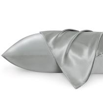 Fronha Bedsure Satin - Conjunto de 2 - Cinza Prata