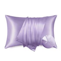 Fronha Bedsure Satin para cabelo e pele Lavender King 50x90cm Fronha Bedsure Satin para cabelo e pele Lavender King 50x90cm