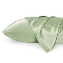 Fronha Bedsure Satin Queen Size, conjunto de 2, verde sálvia Fronha Bedsure Satin Queen Size, conjunto de 2, verde sálvia