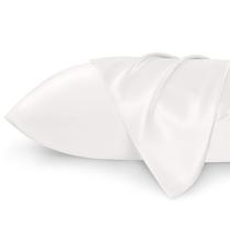 Fronha Bedsure Satin Standard - Conjunto de 2 (Marfim, 50x66cm)