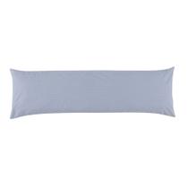 Fronha Body Pillow Altenburg Percal 180 Fios Neutral - Azul