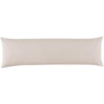 Fronha Body Pillow Percal 180 Fios 100% Algodão 40x130cm Altenburg Neutral Cinza