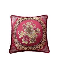 Fronha bordada floral elegante decorativa 48x48cm