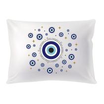Fronha Branca Avulsa Divertida Frase Boas Energias 50x70 cm