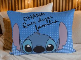 Fronha Capa de Travesseiro Disney Lilo Stitch Microfibra