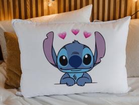 Fronha Capa de Travesseiro Disney Lilo Stitch Microfibra