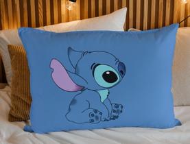 Fronha Capa de Travesseiro Disney Lilo Stitch Microfibra