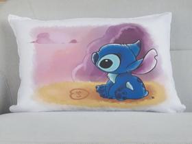 Fronha Capa de Travesseiro Disney Lilo Stitch Microfibra