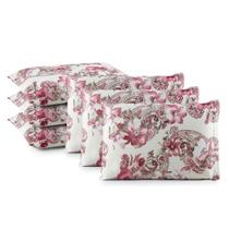 Fronha Capa de Travesseiro Estampada Protetora Kit 6 unidades Com Zíper 100 Algodão Malha Importada
