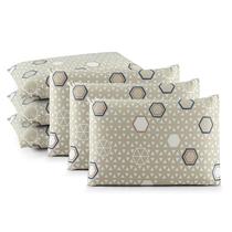 Fronha Capa de Travesseiro Estampada Protetora Kit 6 unidades Com Zíper 100 Algodão Malha Importada Fronha Capa de Travesseiro Estampada Protetora Kit 6 unidades Com Zíper 100 Algodão Malha Importada